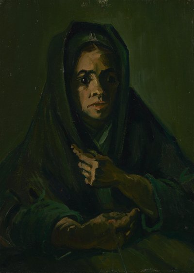 Vrouw met rouwsluier door Vincent van Gogh